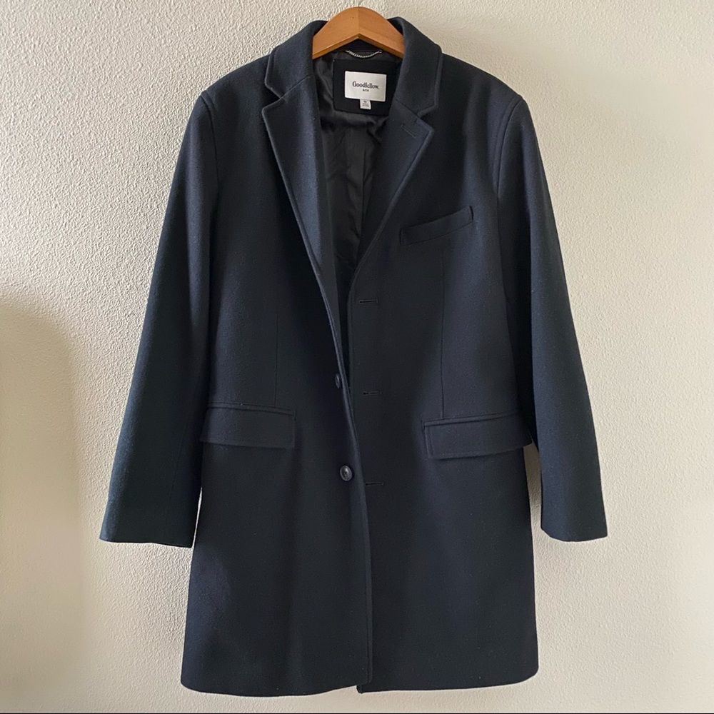 Wool Blend Trench Coat